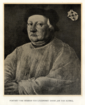 105560 Portret van Herman van Lokhorst, geboren 1453, deken van het kapittel van Oudmunster te Utrecht, ...